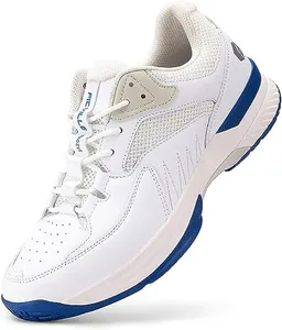 FitVille Men‘s Wide Pickleball Shoes All Court Tennis Shoes with Arch Support for Plantar Fasciitis