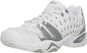 Prince T22 White Silver Women's Shoes